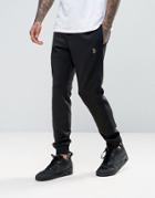 Luke 1977 Shilts Cuffed Joggers Tricot Tape Logo In Black - Black
