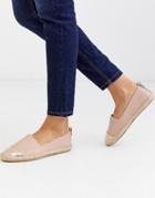 Asos Design Jacey Espadrilles In Pink/rose Gold