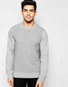 Another Influence Ribbed Crew Neck Sweater - Gray