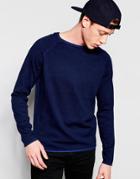 Jack & Jones Raglan Crew Neck Knit - Blue