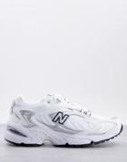 New Balance 725 Premium Sneakers In White And Silver