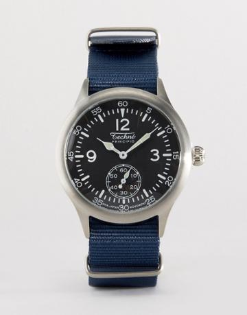 Techne Merlin Nato Strap Watch In Blue - Blue