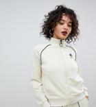 Fila Tracksuit Jacket With Chest Logo And Contrast Piping In Rib Knit Two-piece - White