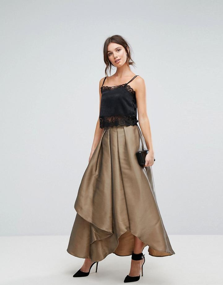 Coast Maxi Gold Skirt - Gold