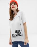 Love Moschino Classic Logo T-shirt - White