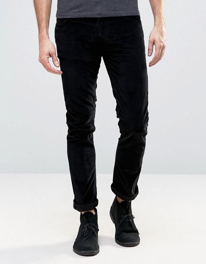 Nudie Jeans Co Grim Tim Black Cord - Black