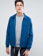 Threadbare Collar Lightweight Jacket - Blue