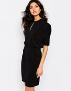 Y.a.s Ritter Dress With High Neck - Black