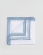 Asos Pocket Square In Linen - Blue