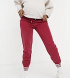 Asos 4505 Maternity Icon Ultimate Sweatpants-red