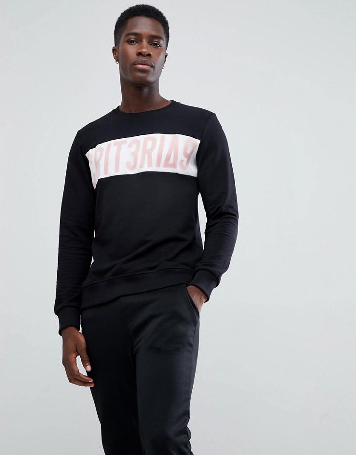 Jack & Jones Core Logo Sweater-black