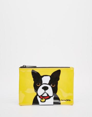Marc Tetro Small Boston Terrier Pouch - Yellow