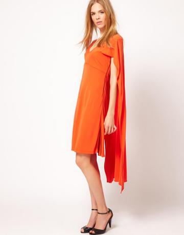 Kore By Sophia Kokosalaki Cape Crepe Dress