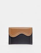 Hvisk Wave Soft Wallet In Neutral Color Block-multi