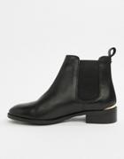 Office Bramble Black Leather Chelsea Boots - Black