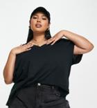 Madewell Plus V Neck T-shirt In Black