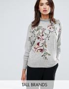 Y.a.s Tall Embroidered High Neck Sweater - Multi