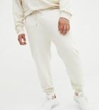 Asos Design Plus Skinny Sweatpants In Ecru-white