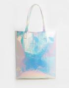 Asos Hologram Shopper Beach Bag - Multi