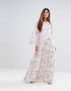Y.a.s Glaze Floral Print Maxi Dress - Multi