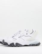 Calvin Klein Chunky Sneakers In White With Gray Sole