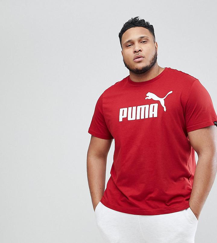Puma Plus Ess No.1 T-shirt In Red 83824189 - Red
