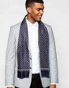 Ted Baker Reversible Silk Scarf - Blue