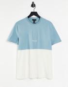 New Look Miami Blocked T-shirt In Blue-blues