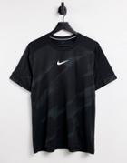 Nike Training Sport Clash All Over Print T-shirt In Black