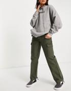 Asos Design Utility Combat Pant In Khaki-green