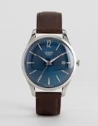 Henry London Knightsbridge Leather Watch In Brown - Brown