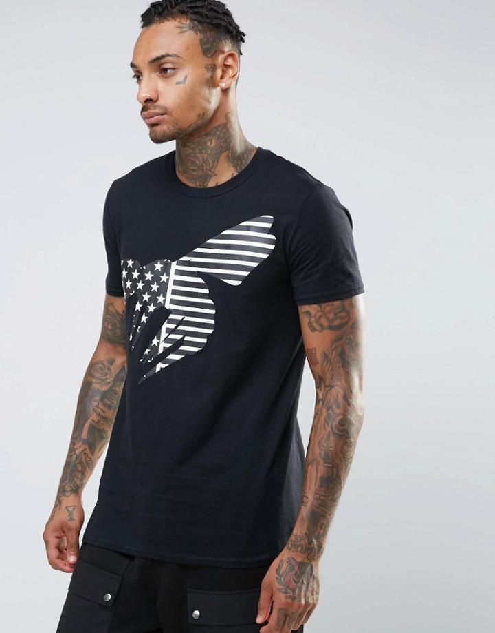 Abuze London Stars Wasp T-shirt - Black