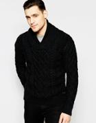 Scotch & Soda Pullover Knitted Sweater In Monsanto - Black