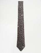 Vivienne Westwood Polkadot Tie 7cm - Gray