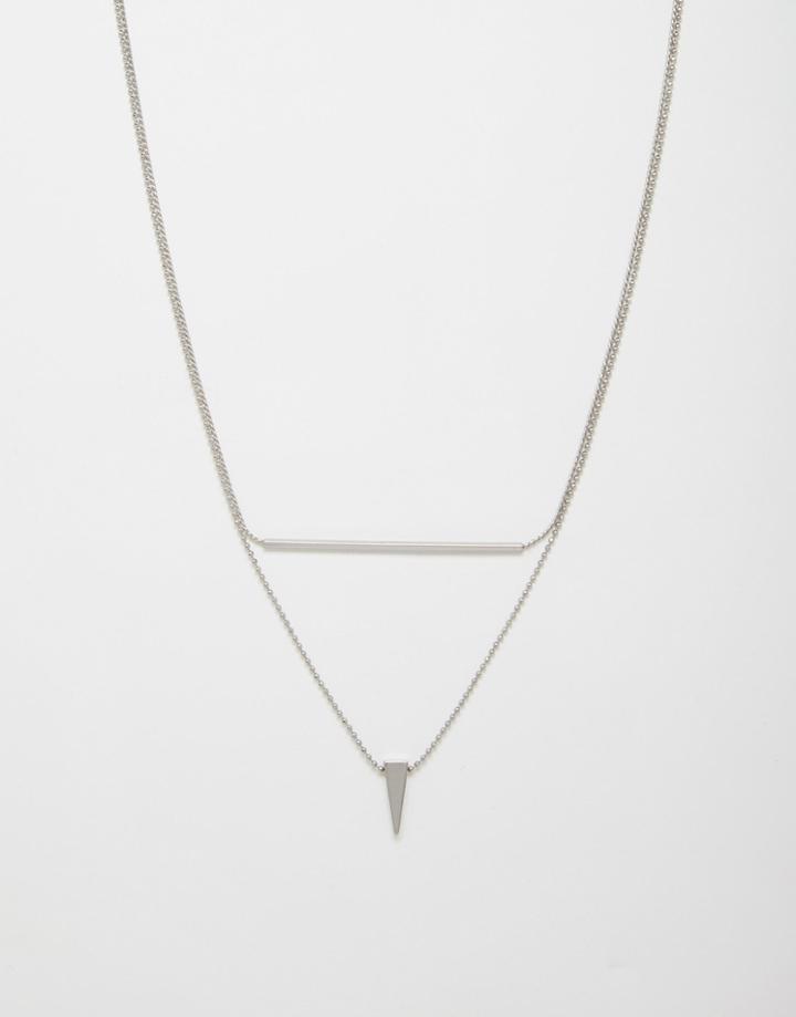 Pieces Elona Necklace - Silver