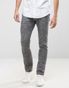 Only & Sons Slim Fit Jersey Pant With Cuffed Hem - Gray