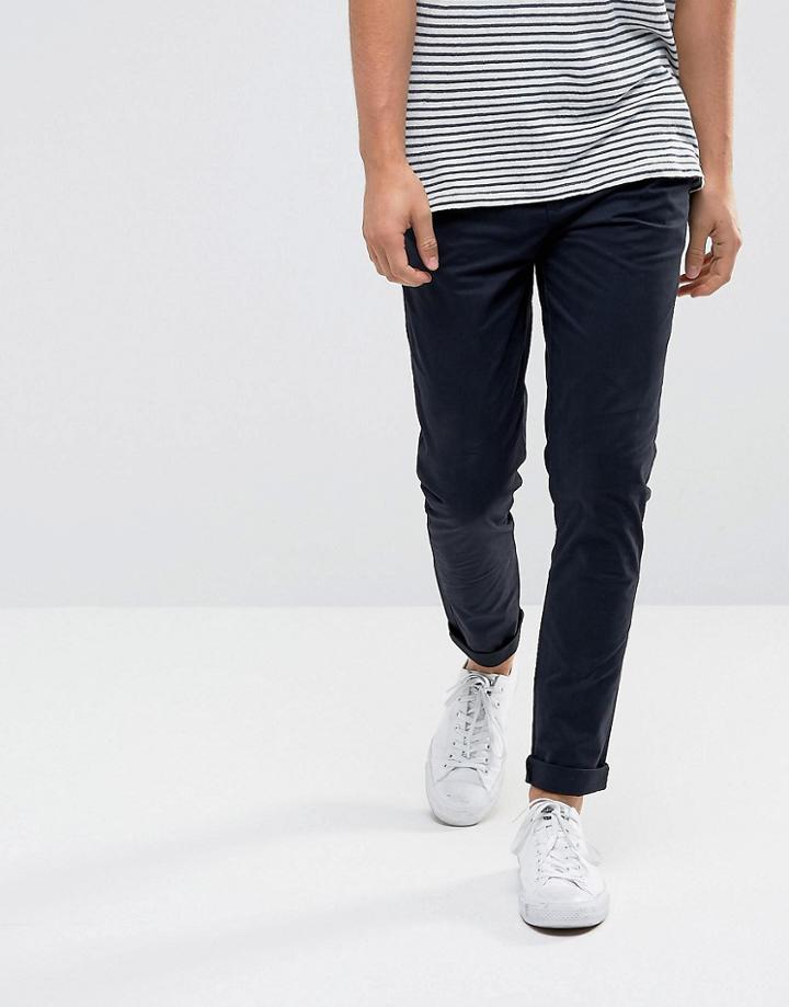 Minimum Frees Slim Fit Pants - Navy