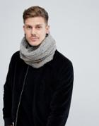 Dead Vintage Cable Infinity Scarf In Gray - Gray
