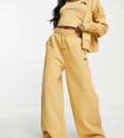 The North Face Straight Leg Sweatpants In Tan Exclusive At Asos-brown