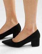New Look Block Heeled Shoe - Black