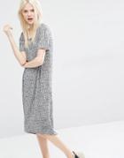 Monki Midi T-shirt Dress - Gray
