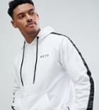 Nicce London Hoodie With Side Stripes Exclusive To Asos - White