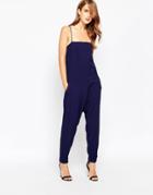 Finders Keepers Crystal Air Jumpsuit - Navy