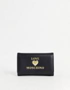 Love Moschino Heart Logo Wallet In Black