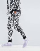 Asos X Mtv Skinny Joggers - Black