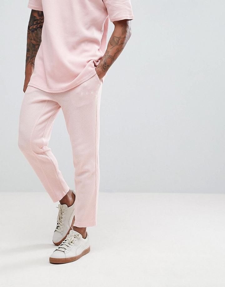 Puma Jersey Waffle Joggers - Pink