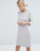 Storm & Marie Nula Contrast Sleeve Shift Dress - Silver