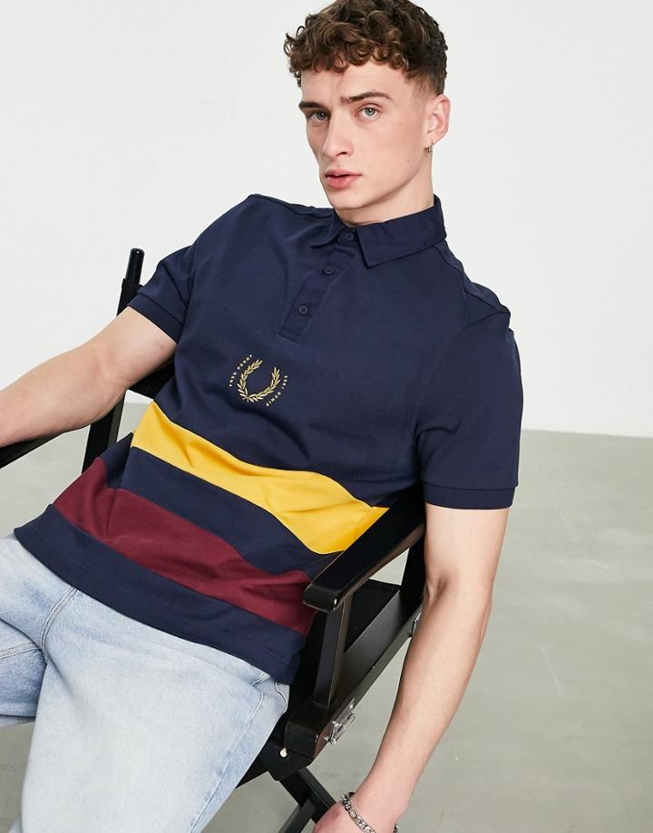 Fred Perry Reissues Rugby Polo Shirt In Navy