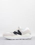 New Balance 57/40 Sneakers In Off White And Black