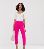 River Island Cigarette Pants In Pink - Pink